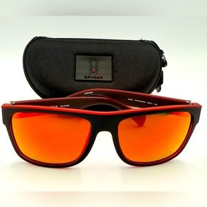 Men’s Sunglasses Spyder SP6014 Black/Red Frame With Red Lens - NEW!! With Tags